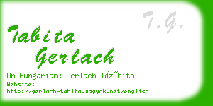 tabita gerlach business card